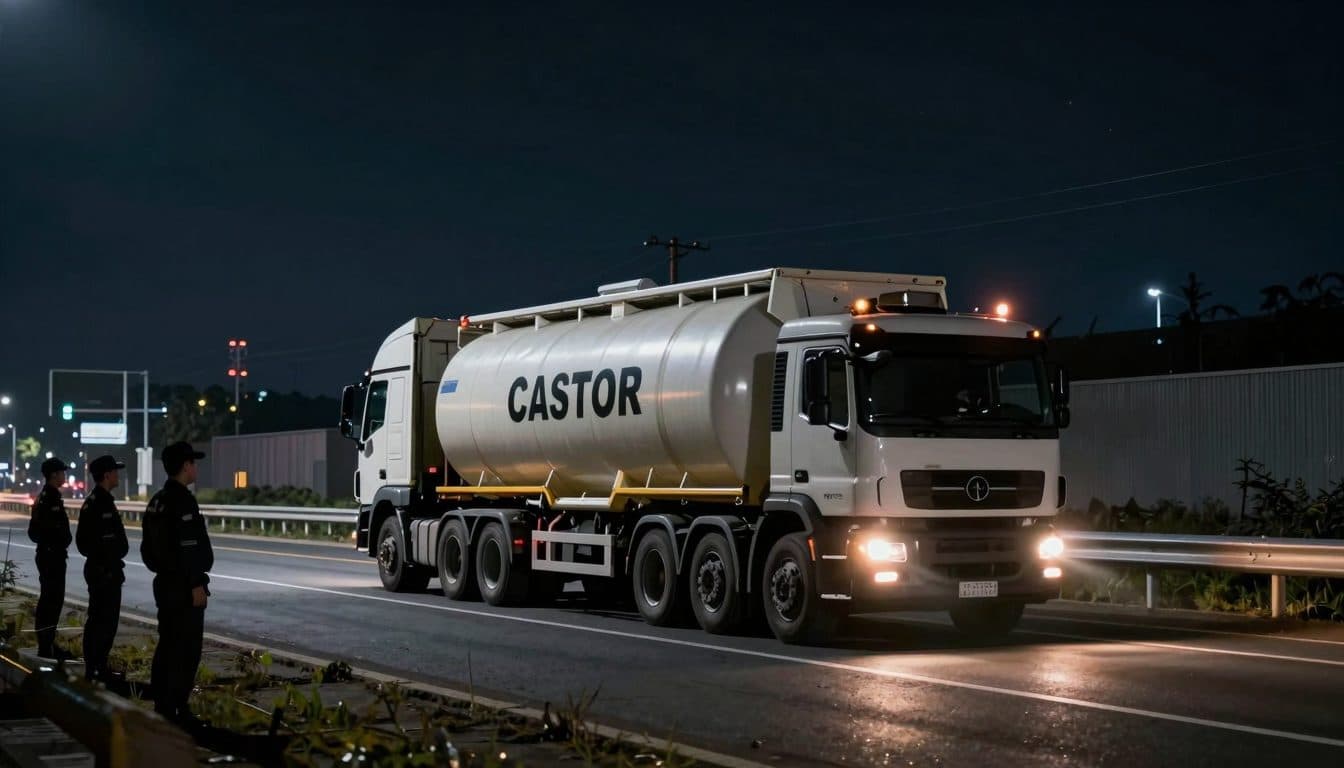 Sesto contenitore Castor da Jülich raggiunge il deposito provvisorio di Ahaus