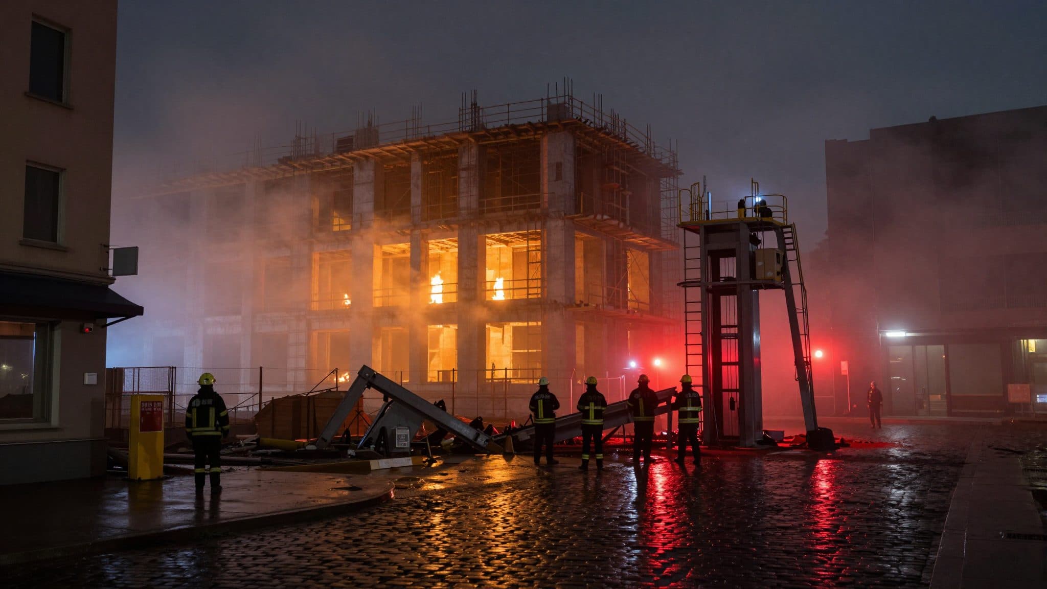 Sei morti dopo un incendio nel cantiere edile di Bruxelles – gli investigatori non escludono altre vittime