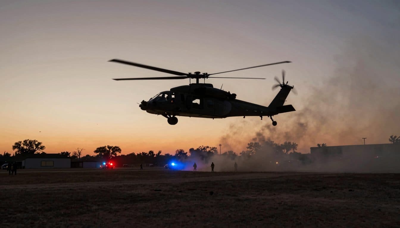 Due morti in un incidente di elicottero militare nel Texas centrale