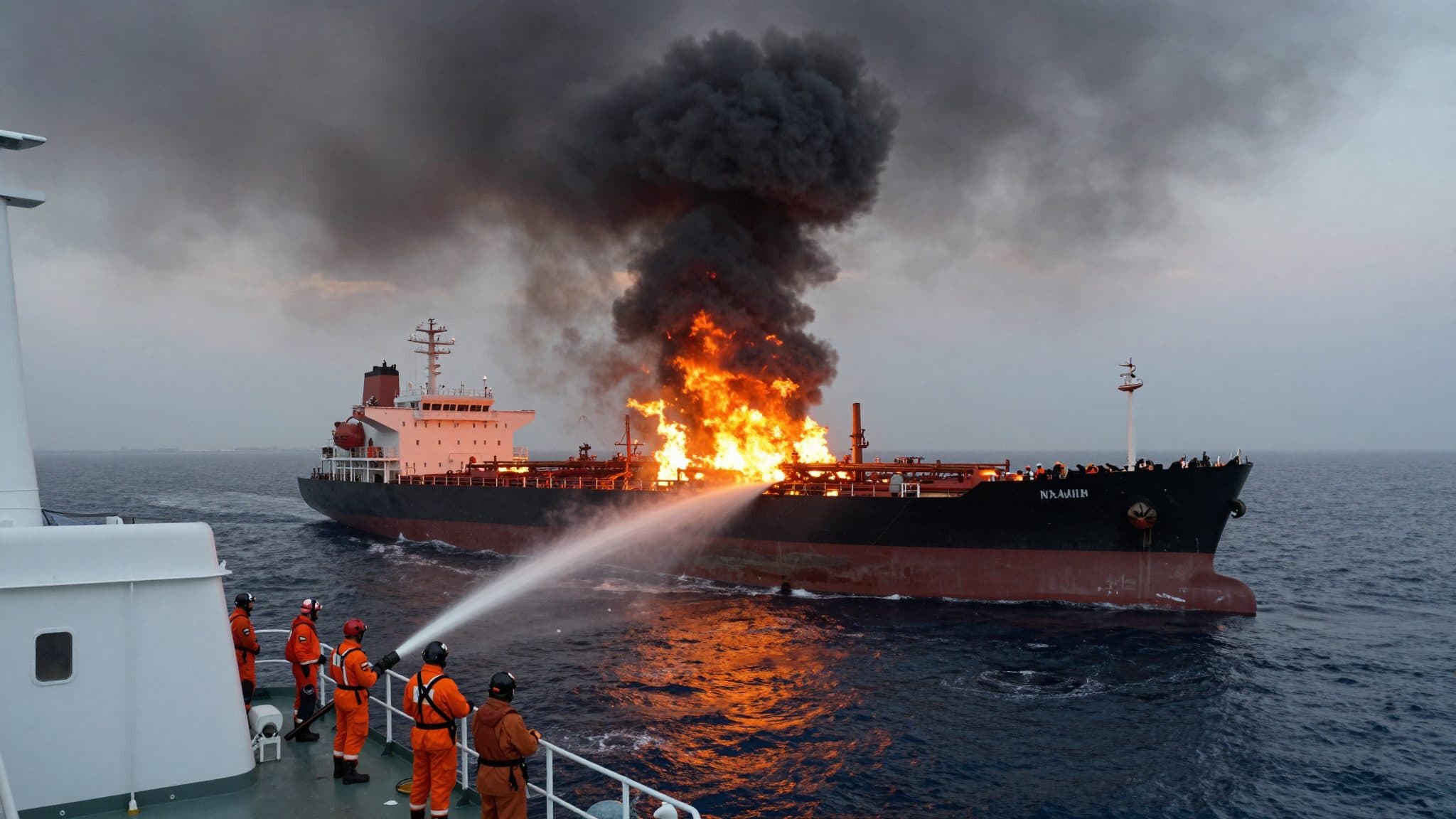Petroliera in fiamme nello Stretto di Hormuz dopo un attacco – Stallo nei negoziati tra USA e Iran