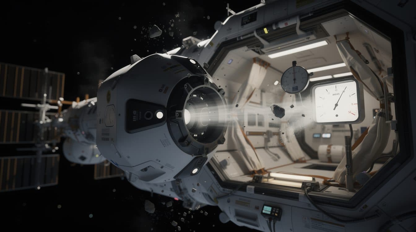 Perdite d'aria sulla ISS: astronauti cercano temporaneamente riparo nella Crew Dragon
