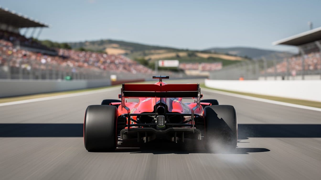 Hamilton festeggia la prima vittoria in Ferrari al Gran Premio di Barcellona