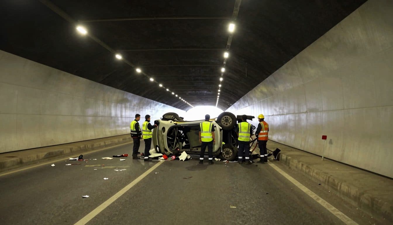 A14 presso Bregenz: pirata della strada sotto l'effetto di stupefacenti provoca un incidente con cinque feriti nella galleria del Pfänder