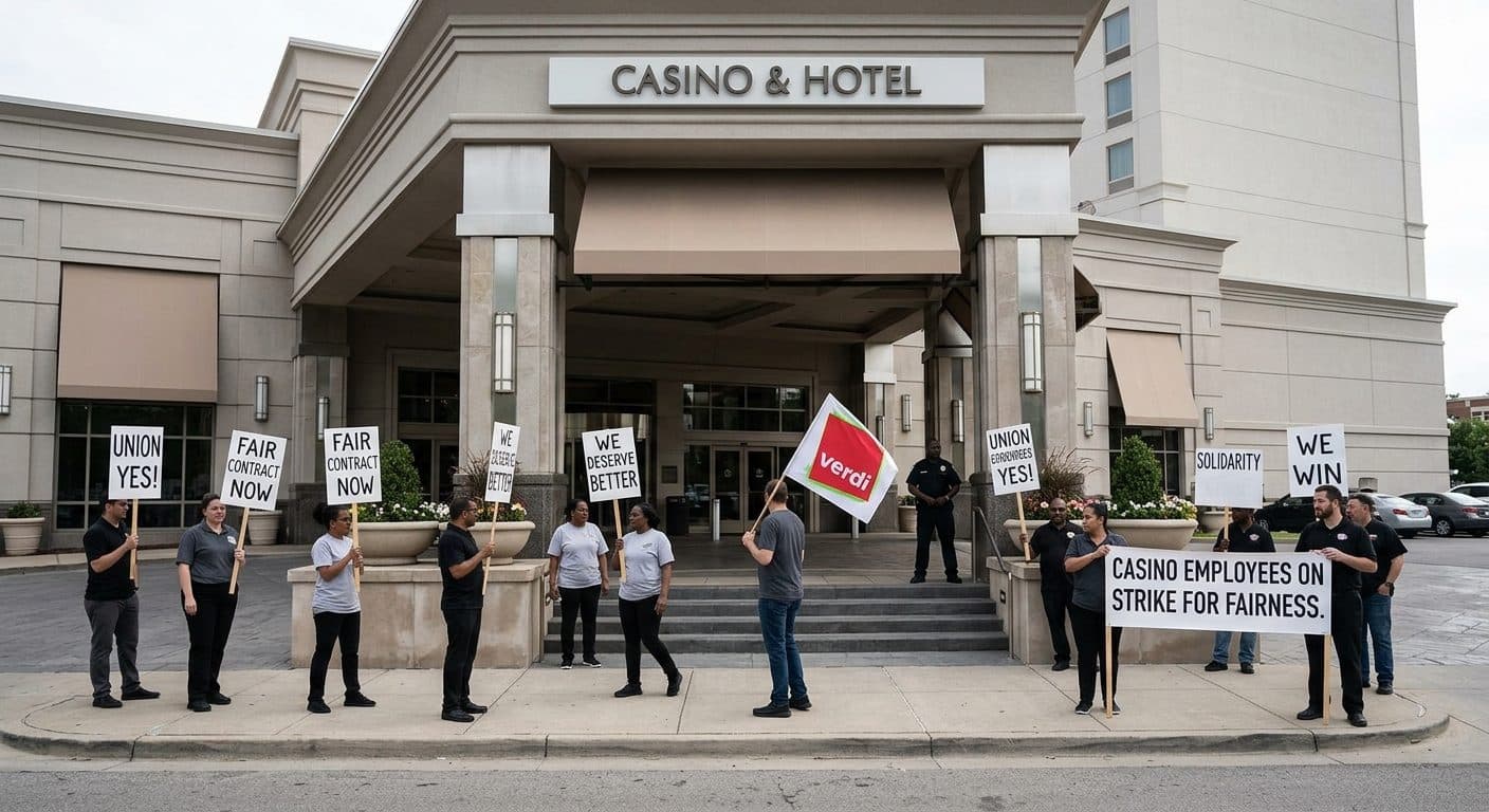 Tarifstreit bei Spielbanken eskaliert: Warnstreik legt Casinos in Baden-Württemberg lahm