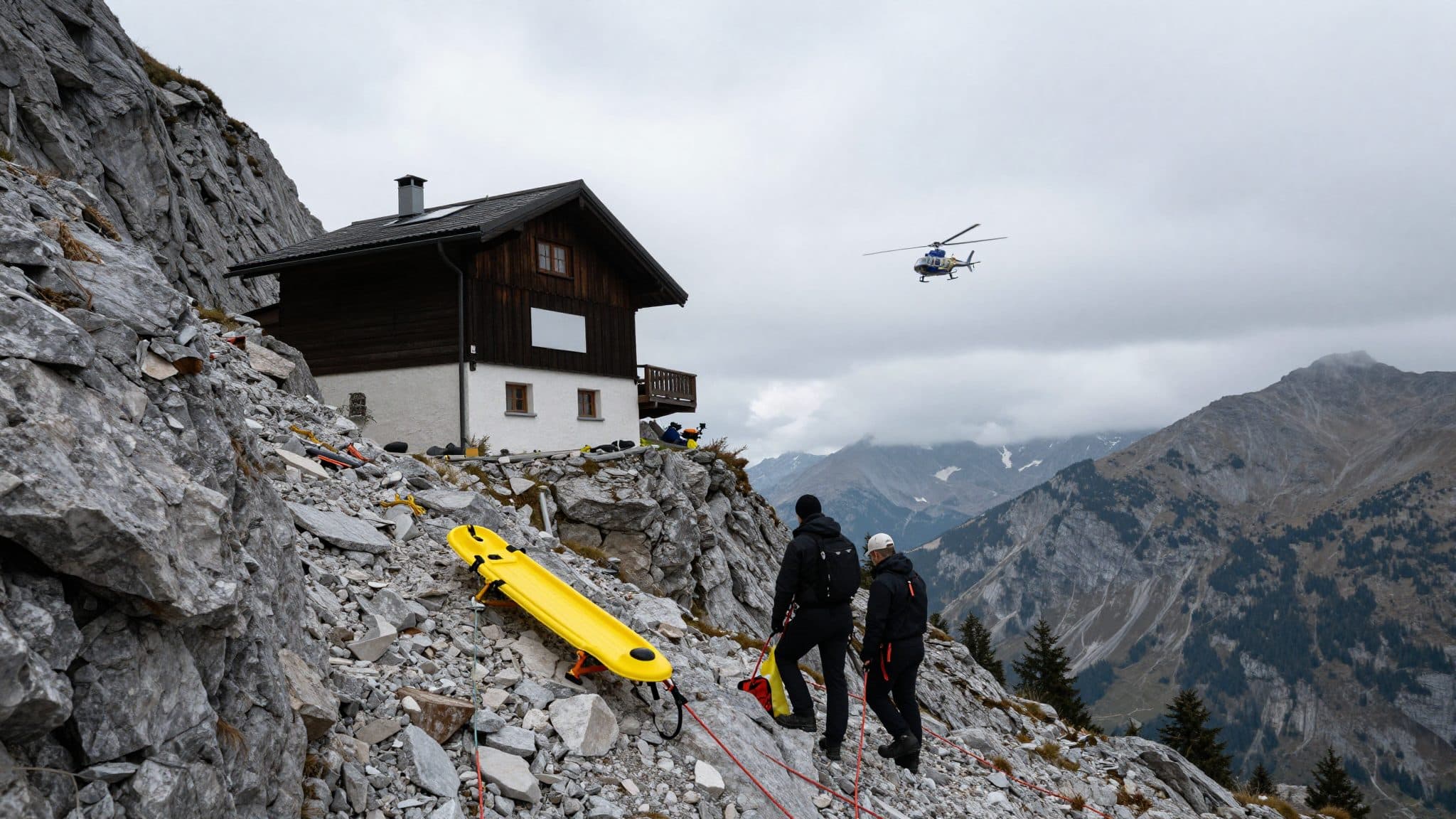 Escursionista tedesco precipita per 200 metri durante un'escursione familiare nel Vorarlberg