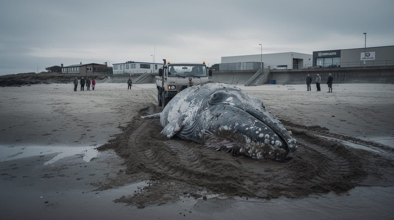 Danimarca, recuperata la carcassa della balenottera "Timmy" sull'isola di Anholt