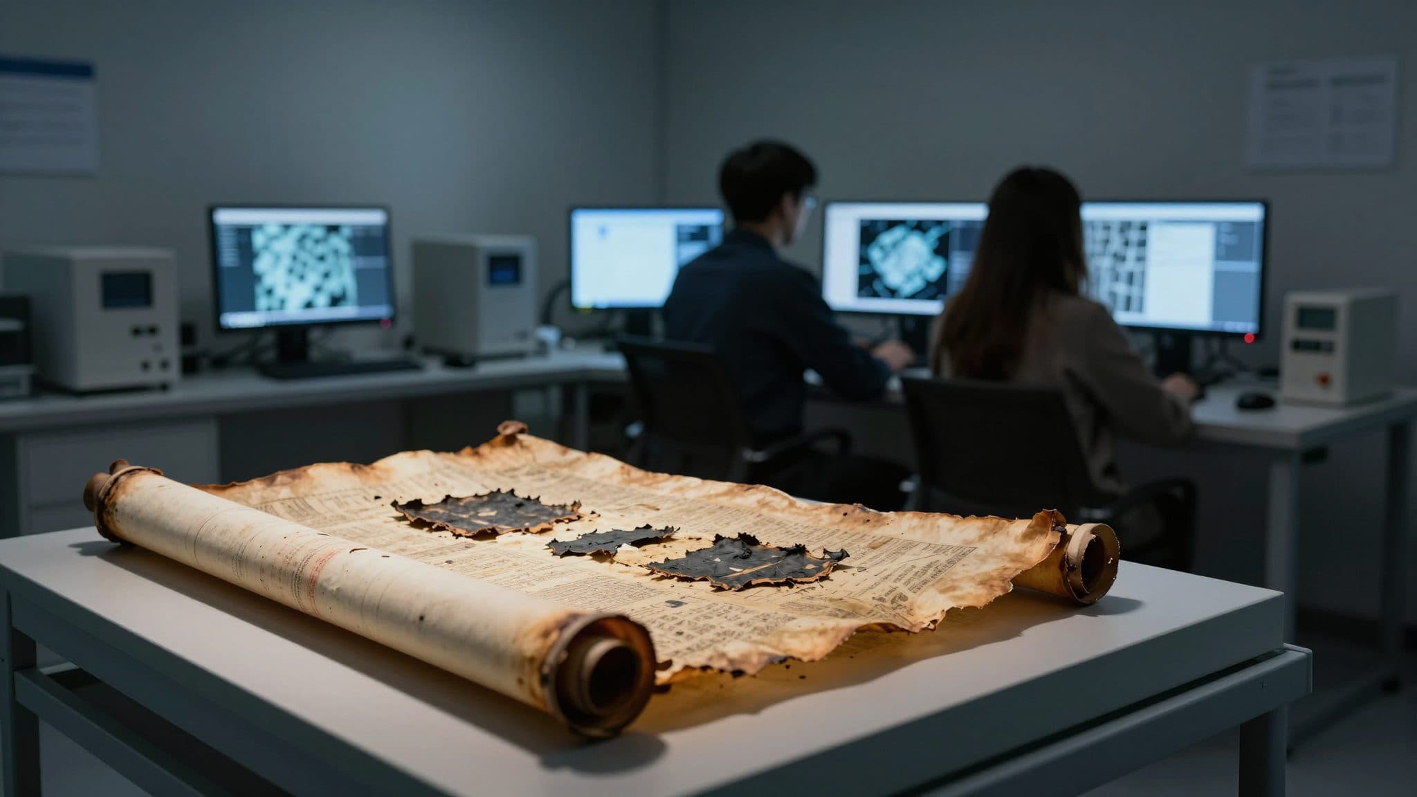 I ricercatori leggono digitalmente i rotoli carbonizzati di Ercolano – senza aprirli