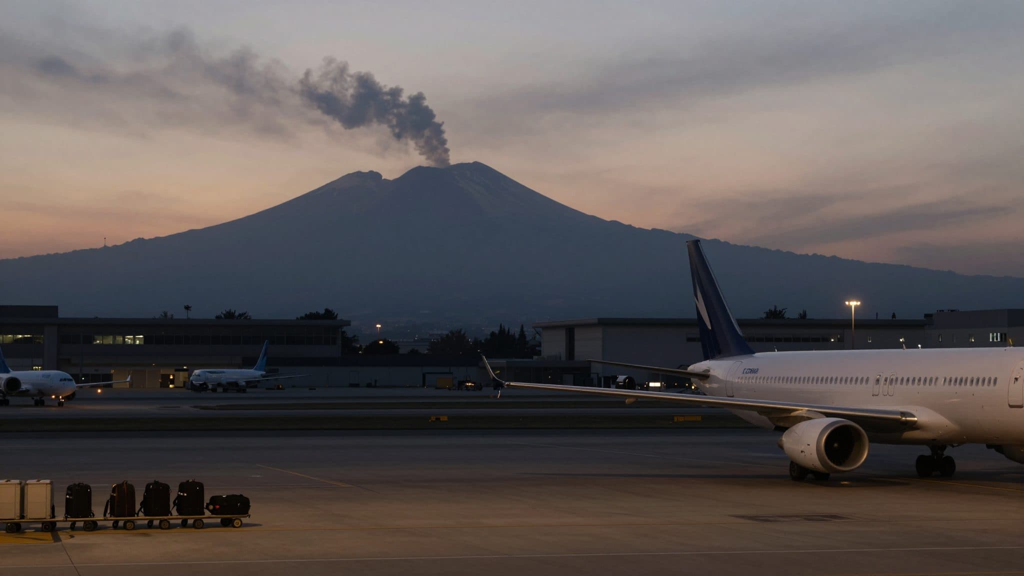 L'eruzione dell'Etna impone una nuova chiusura dell'aeroporto di Catania