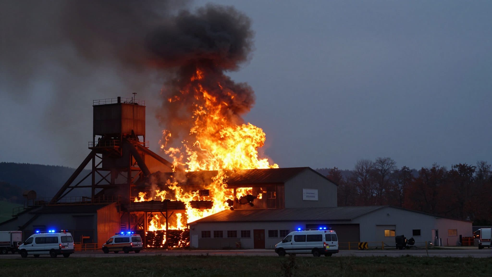 Grande incendio a Lengau: 22 vigili del fuoco combattono le fiamme in una fattoria