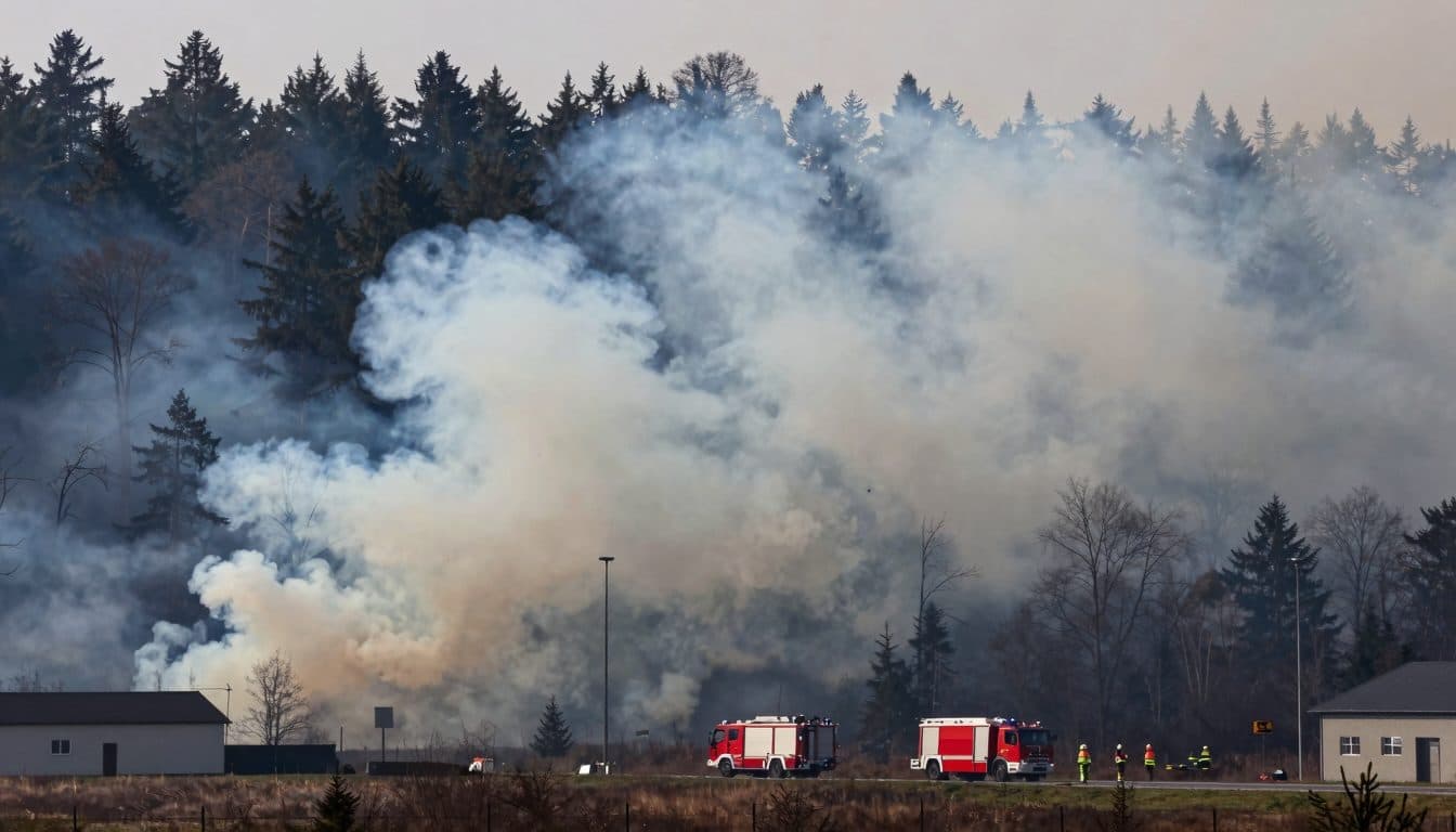 Incendio boschivo a Plauen: il più grande rogo degli ultimi 30 anni nel Vogtland