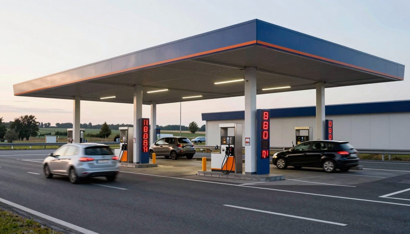 Analisi ADAC: il rifornimento in autostrada costa in media 33 centesimi in più al litro