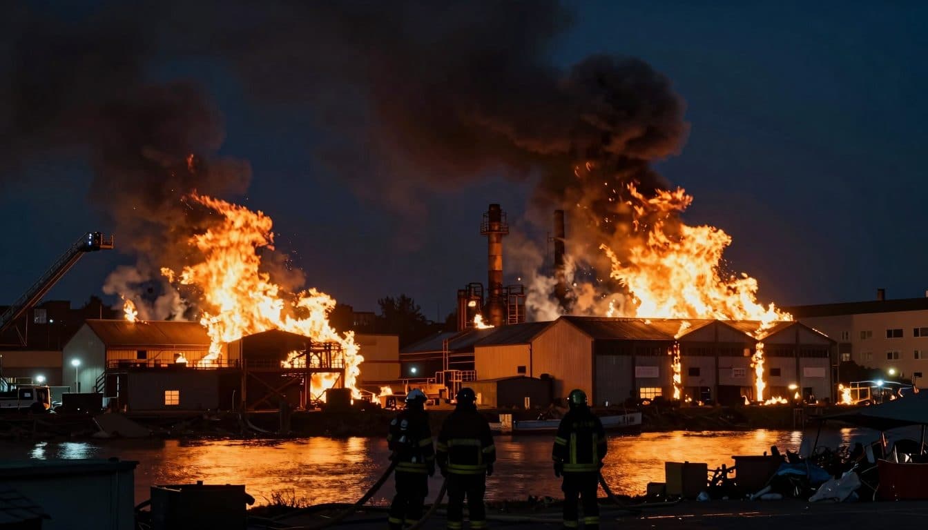 Grande incendio al mercato all'ingrosso di Stoccarda – i vigili del fuoco continuano a lottare contro le fiamme