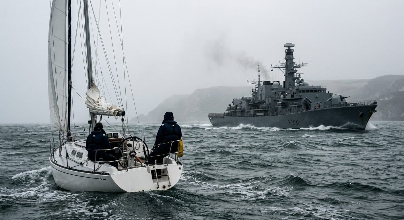 Fregata russa spara colpi di avvertimento contro un panfilo a vela nel Canale della Manica – pensionati britannici raccontano l'accaduto
