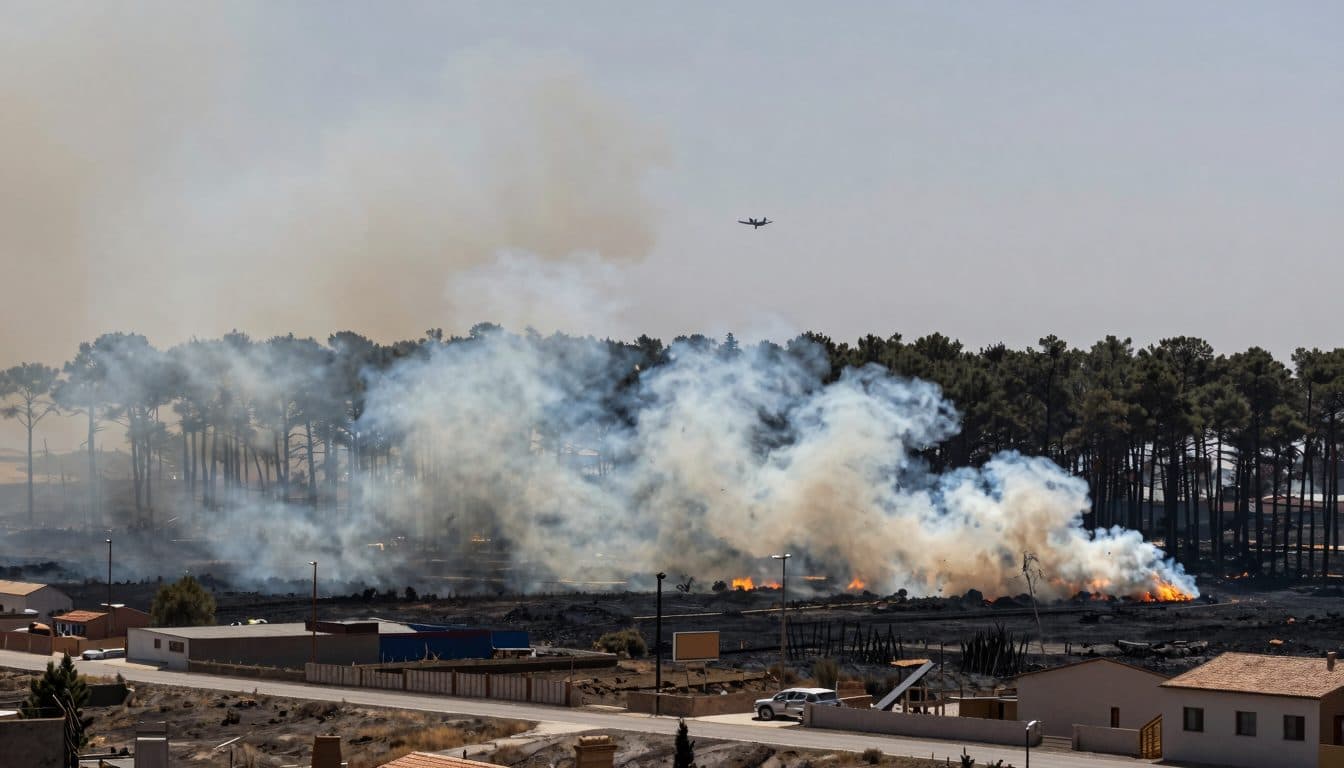 Incendio boschivo in Aragona distrugge oltre 12.000 ettari – più di 1.100 persone evacuate
