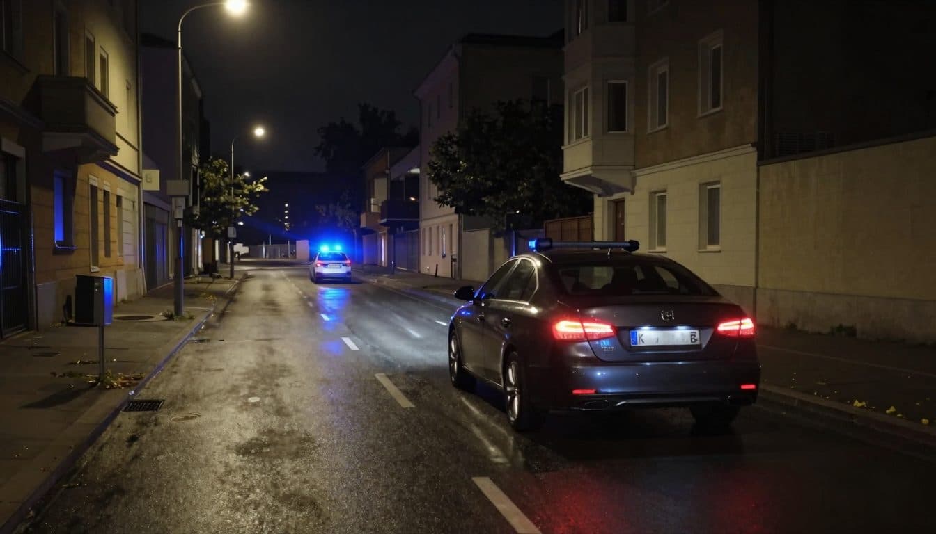 Sedicenne fugge con l'auto durante un giro di prova notturno a Vienna-Floridsdorf