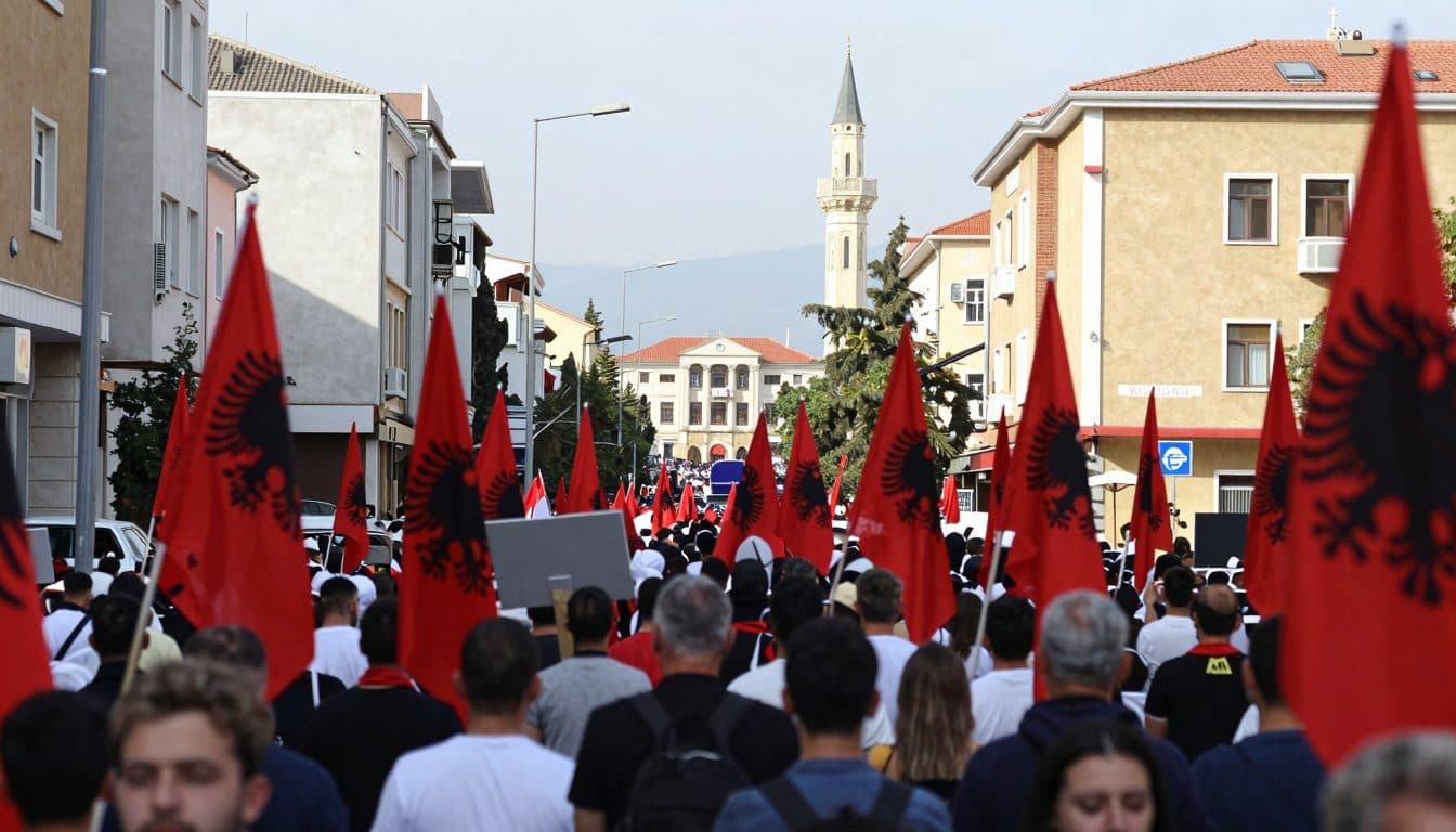 Migliaia di persone protestano a Tirana contro il genero di Trump e il premier Rama