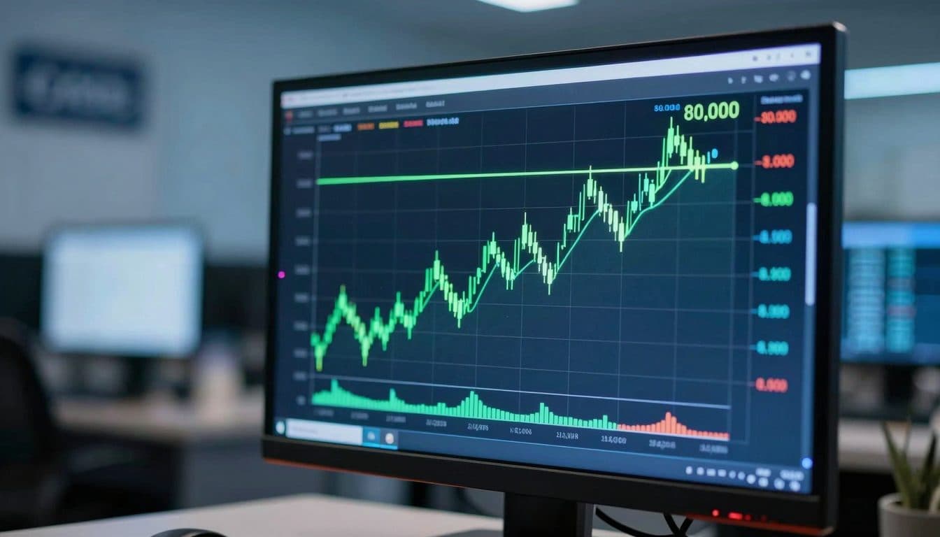 Il Bitcoin si avvicina alla soglia degli 80.000 dollari