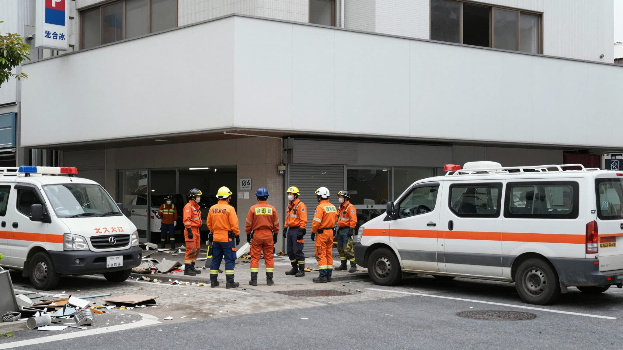 Il Giappone conclude le operazioni di soccorso al centro commerciale di Kumamoto dopo l'esplosione che ha ucciso sette persone