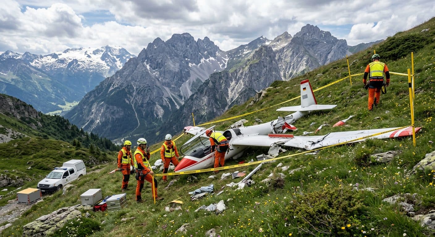 Aliante precipita in Tirolo, in corso le indagini sull'incidente