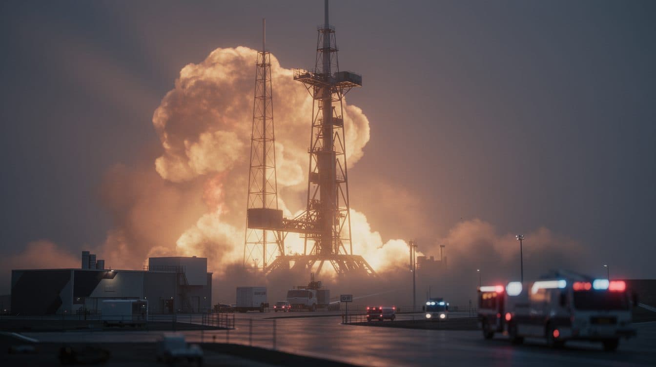La razzo New Glenn di Blue Origin esplode durante un test sulla rampa di lancio a Cape Canaveral