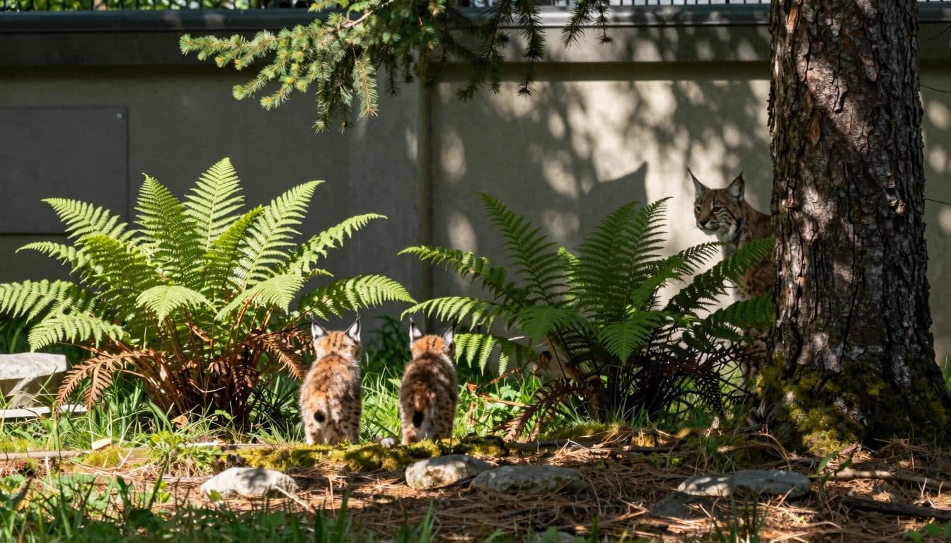 Gemelli di lince esplorano il Wilde Berg a Mautern insieme ai fratelli maggiori