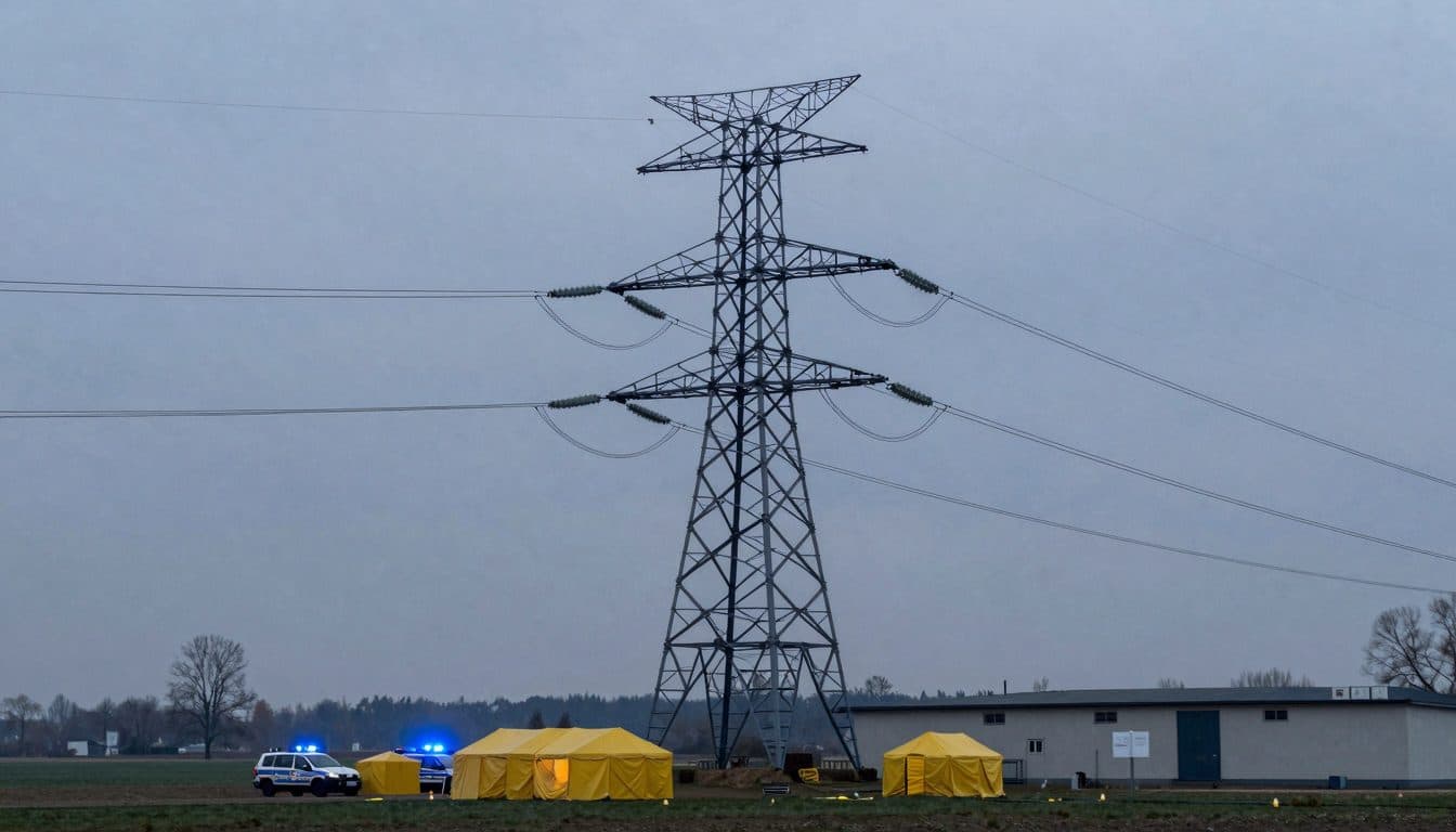 Gli inquirenti esaminano una lettera di rivendicazione dopo gli attentati alle linee elettriche in Sassonia orientale
