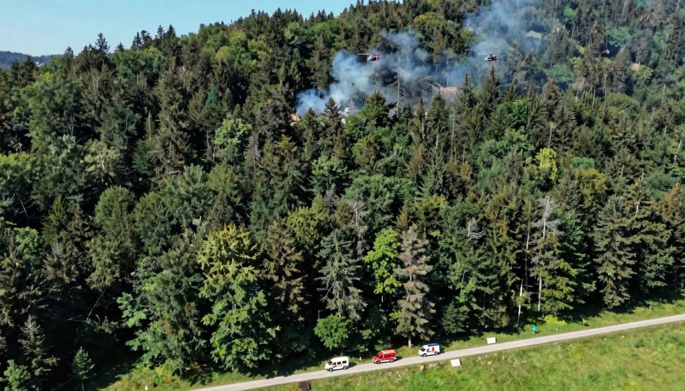 Piccolo aereo precipita in un bosco della Bassa Austria, due morti e due feriti gravi
