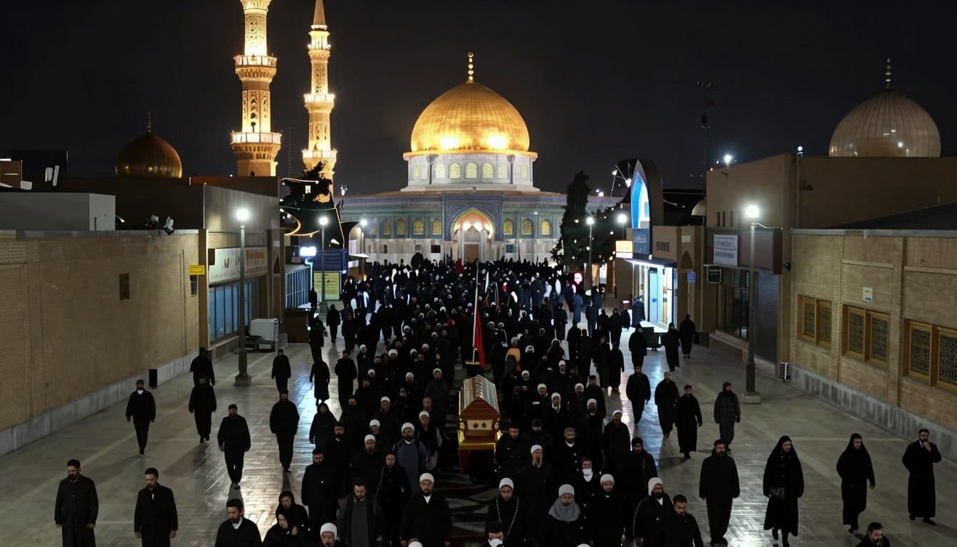 Il feretro di Jamenei arriva a Qom dopo una giornata di lutto a Teheran