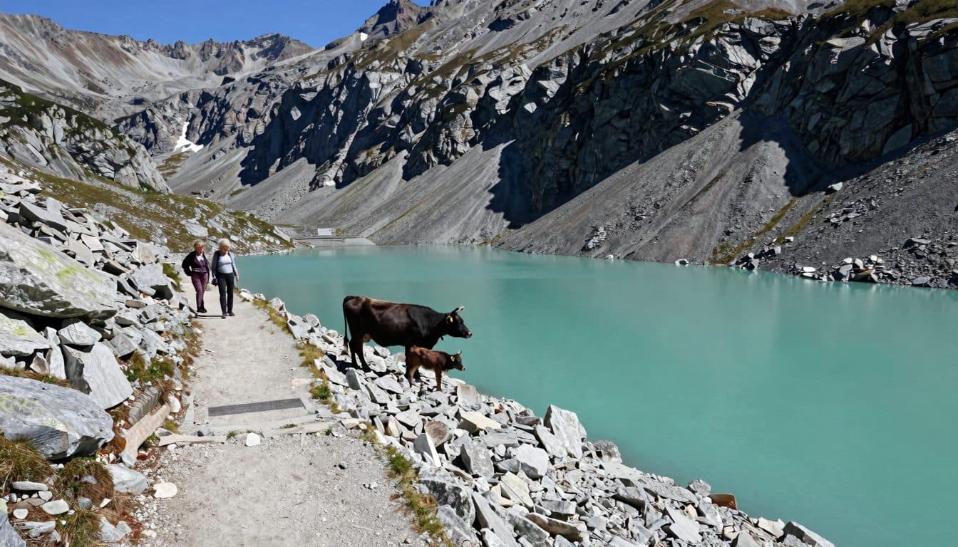 Mucca aggredisce una passeggera a Kühtai: 64enne precipita per dieci metri