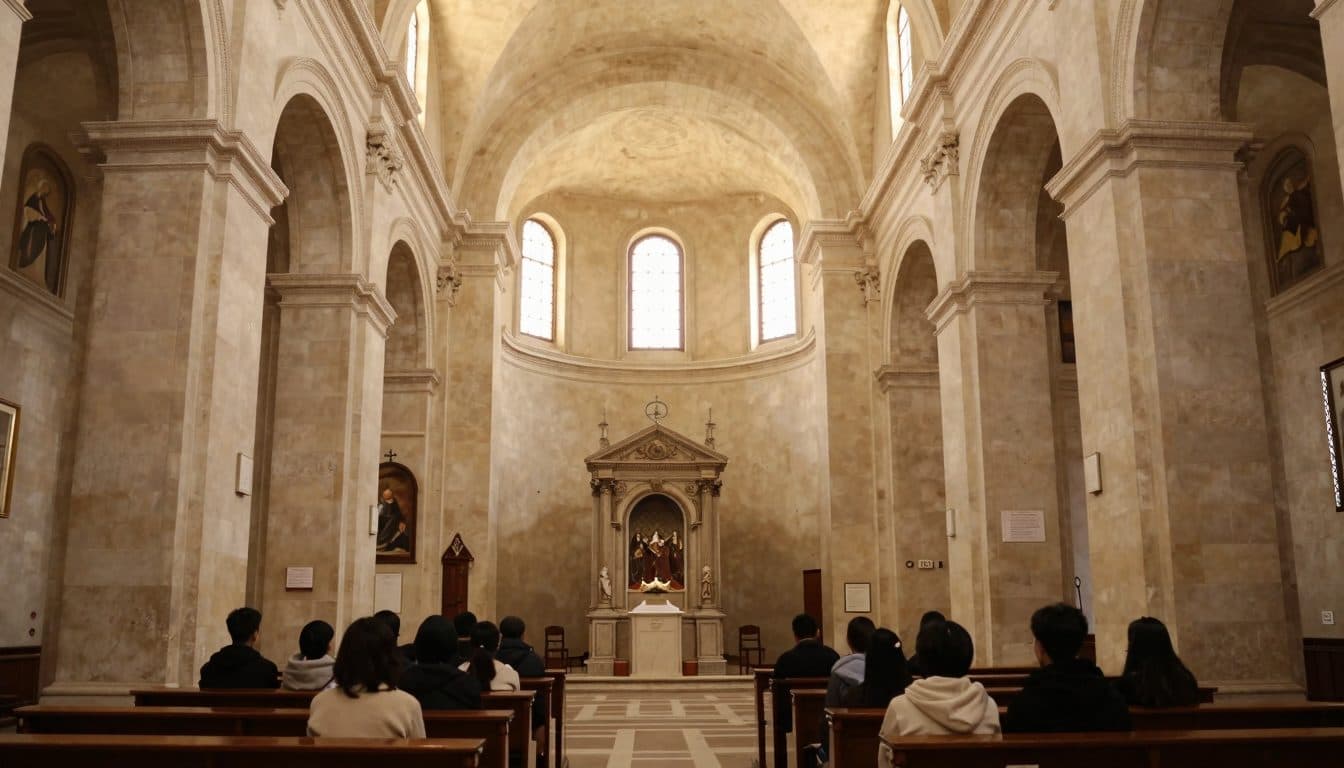 Papa Leone XIV celebra messa con i giovani nella basilica di Assisi