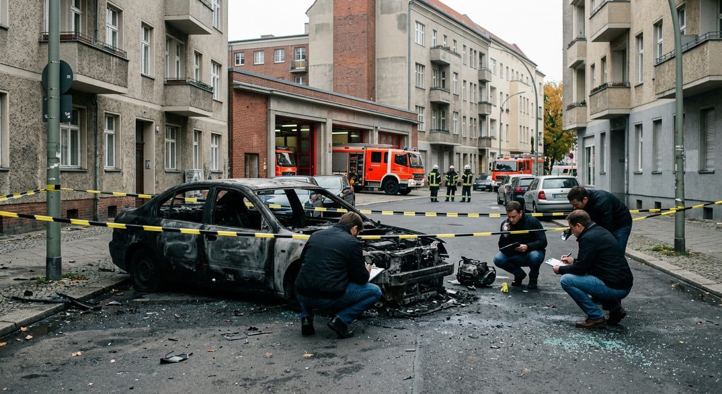 Berlino, diede fuoco all'auto del fratello per i costi del leasing: 23enne accusato di incendio doloso
