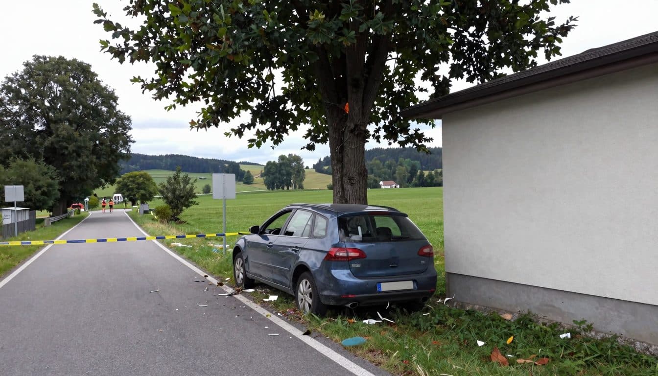 64enne esce di strada nella Bassa Austria e muore sul luogo dell'incidente