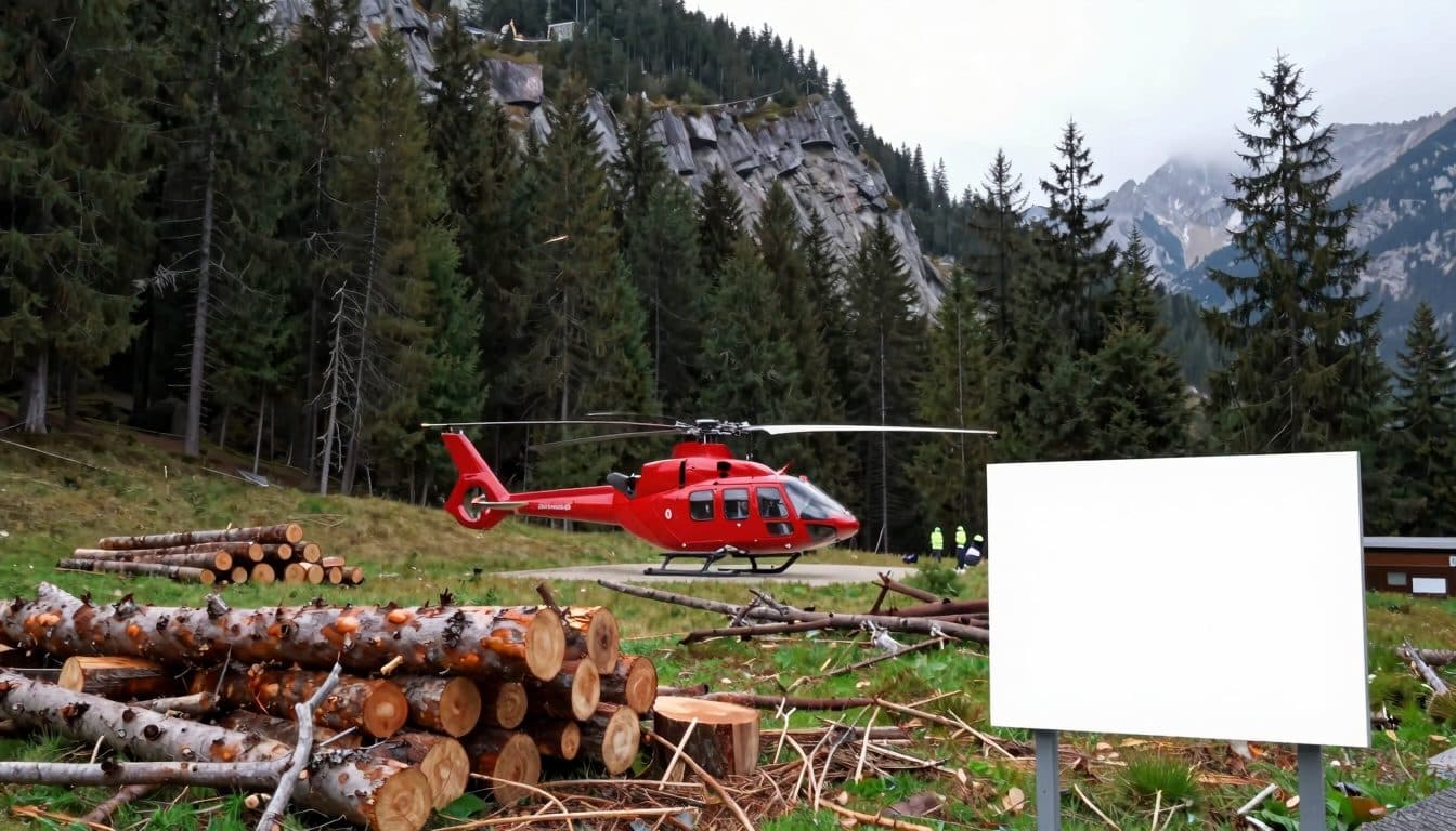 Sessantatreenne ferito da un albero durante lavori forestali sul Großvolderberg