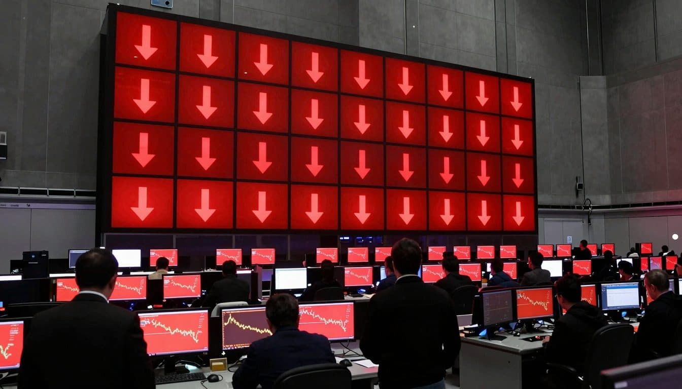 Pesanti perdite nelle borse asiatiche: i titoli dei semiconduttori crollano dopo il rapporto sul balzo tecnologico cinese