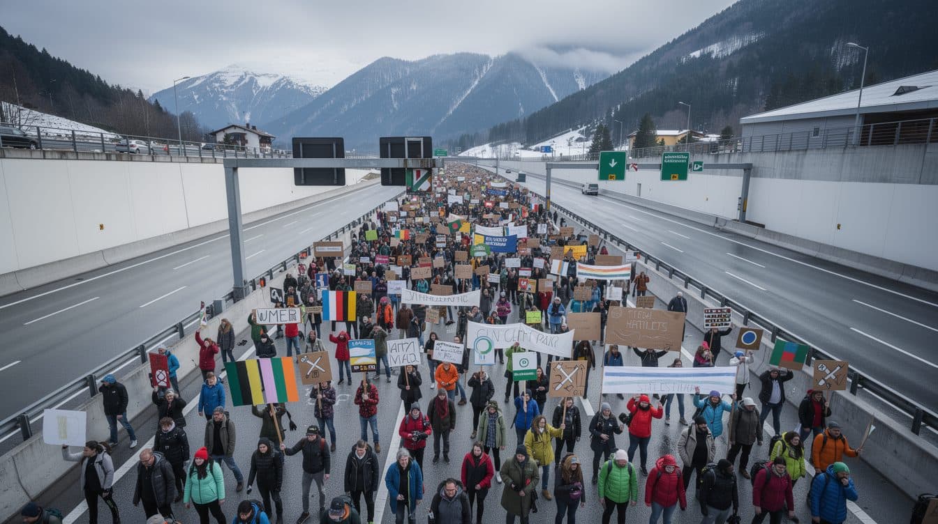 Blocco del Brennero per protesta dei residenti: traffico limitato e nessun caos
