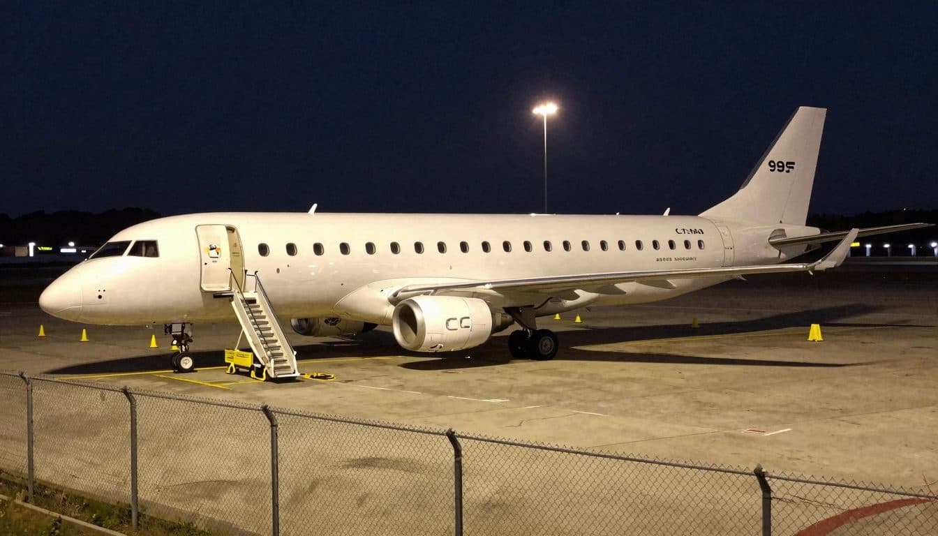 Sconosciuto trascorre la notte in un aereo AUA all'aeroporto di Košice