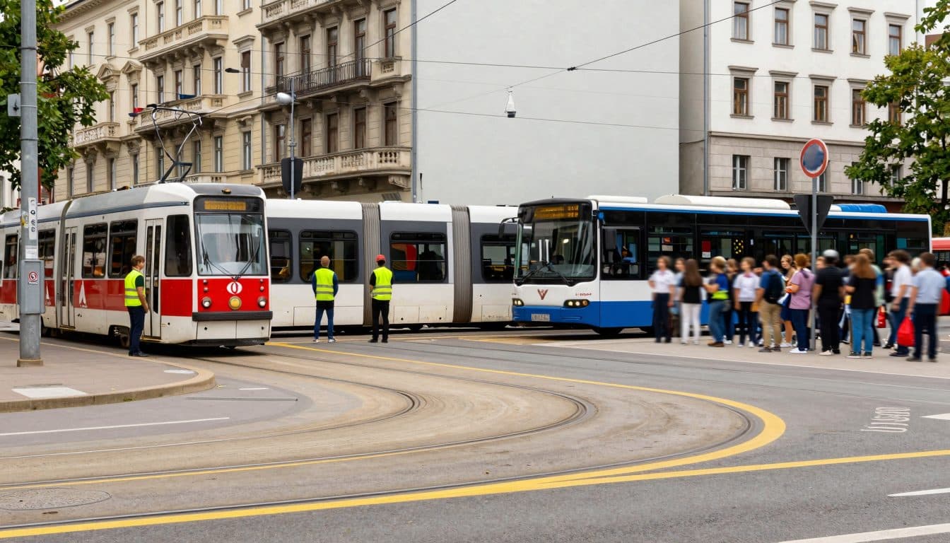 Bus si scontra con un tram sulla Mariahilfer Gürtel: tre passeggeri leggermente feriti