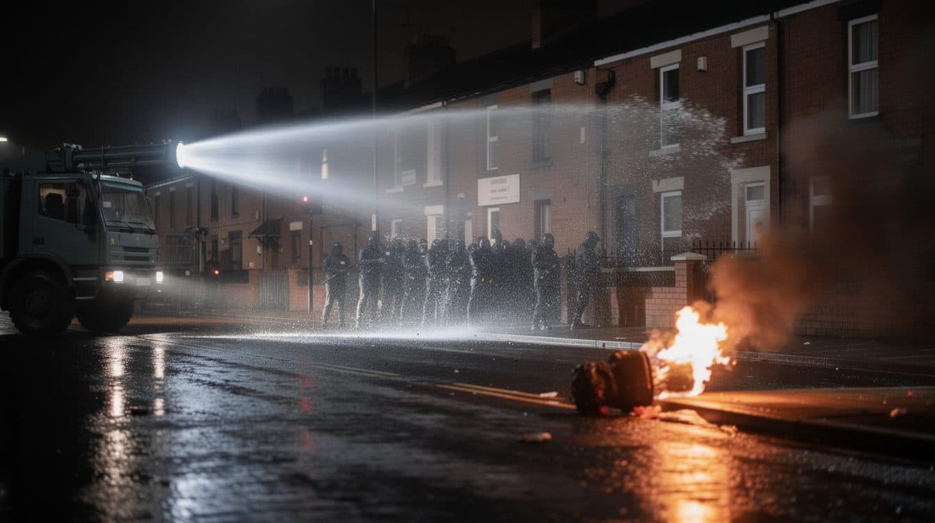 Disordini a Belfast proseguono per la seconda notte, polizia usa idranti dopo accoltellamento