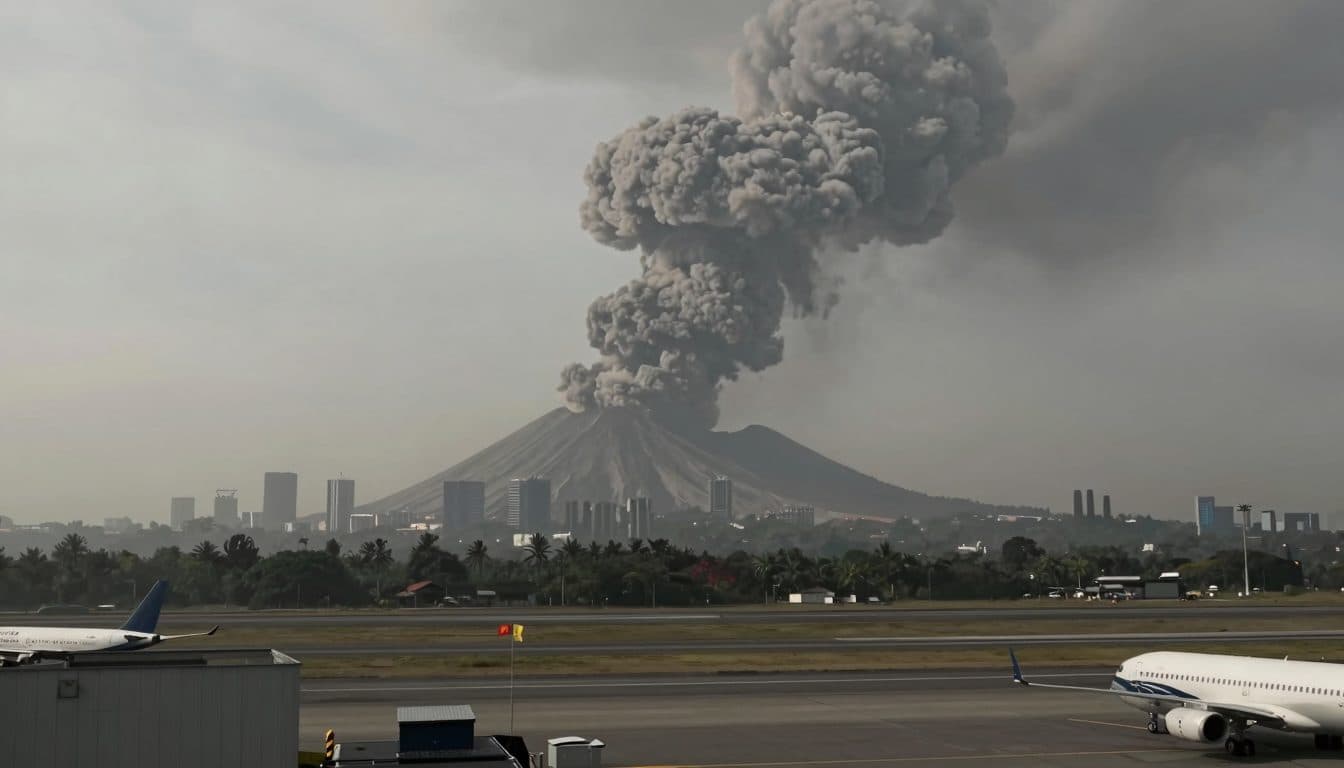 L'eruzione dell'Anak Krakatau provoca la cancellazione di centinaia di voli a Jakarta