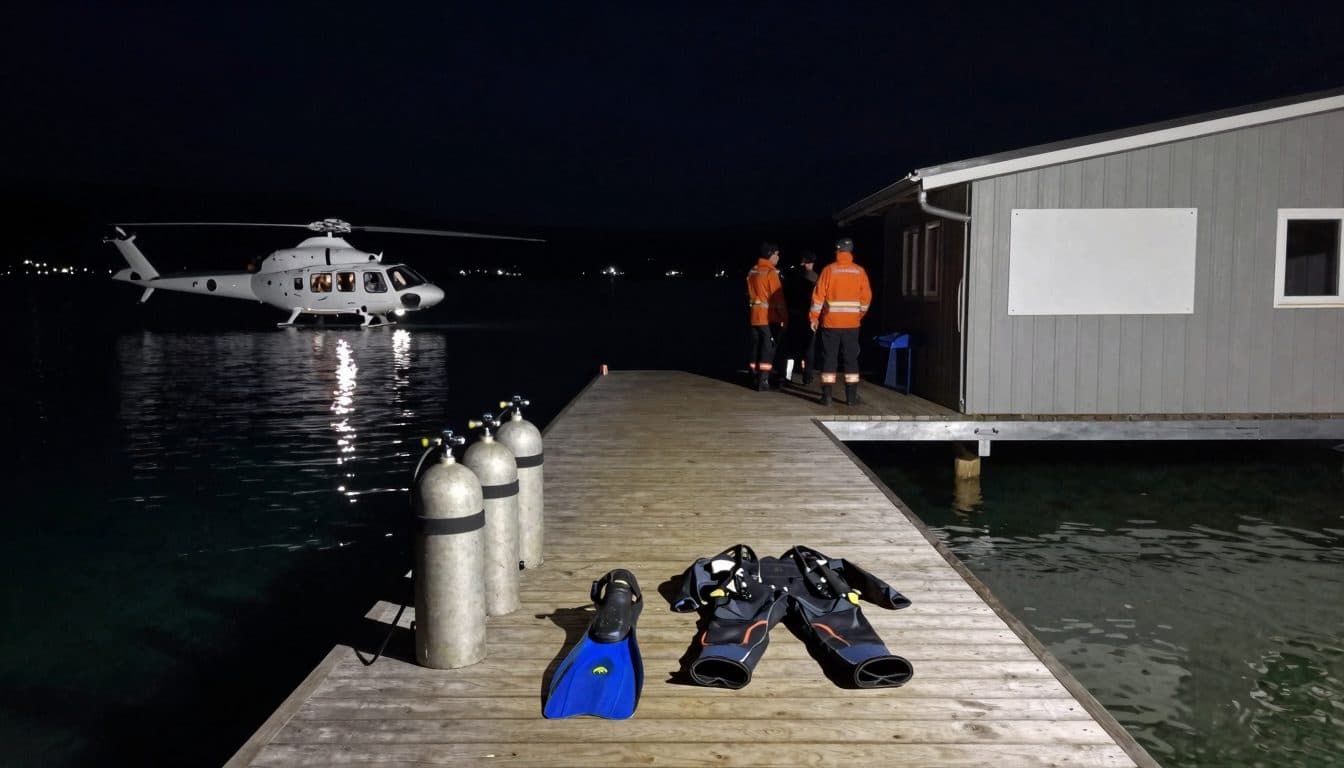 Subacquea ha un attacco di panico durante un'immersione notturna nell'Attersee e viene salvata