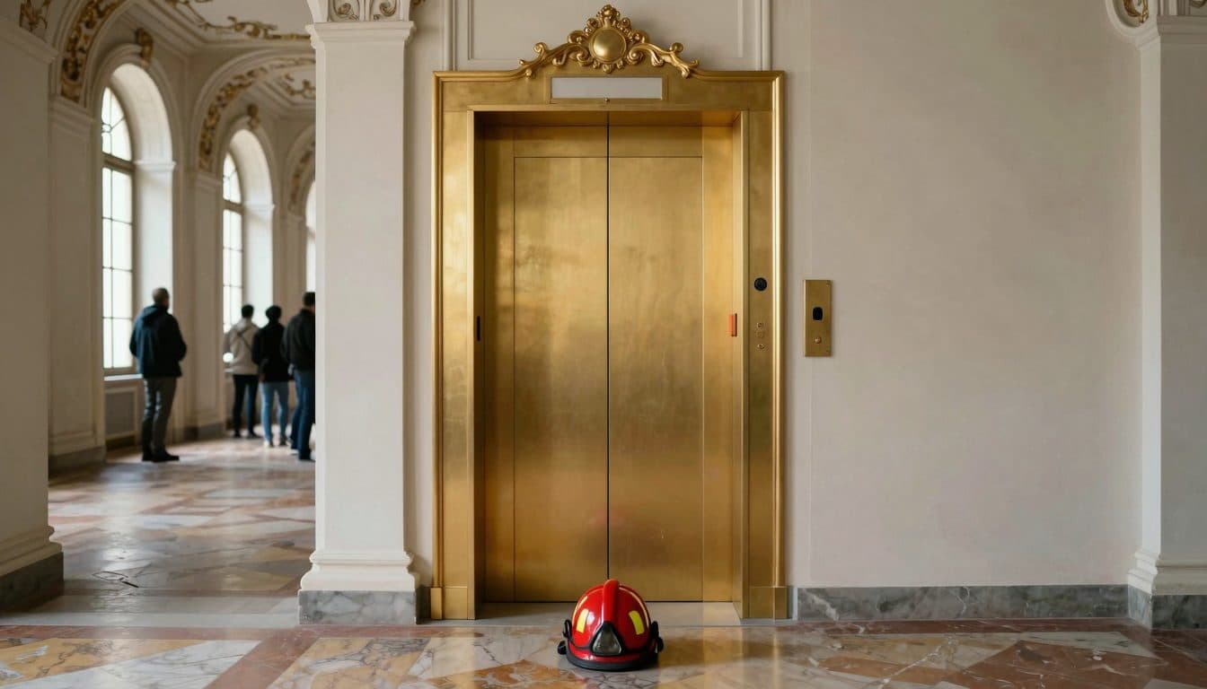Vigili del fuoco liberano una sposa da un ascensore bloccato nel Castello di Nymphenburg
