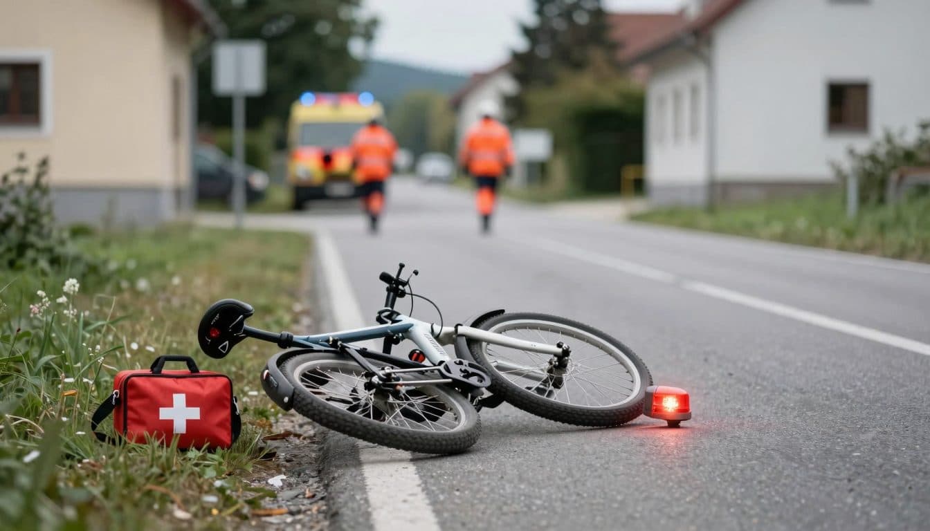 Ciclista ubriaco cade durante un'escursione in bici a Kirchberg-Thening e viene portato in ospedale