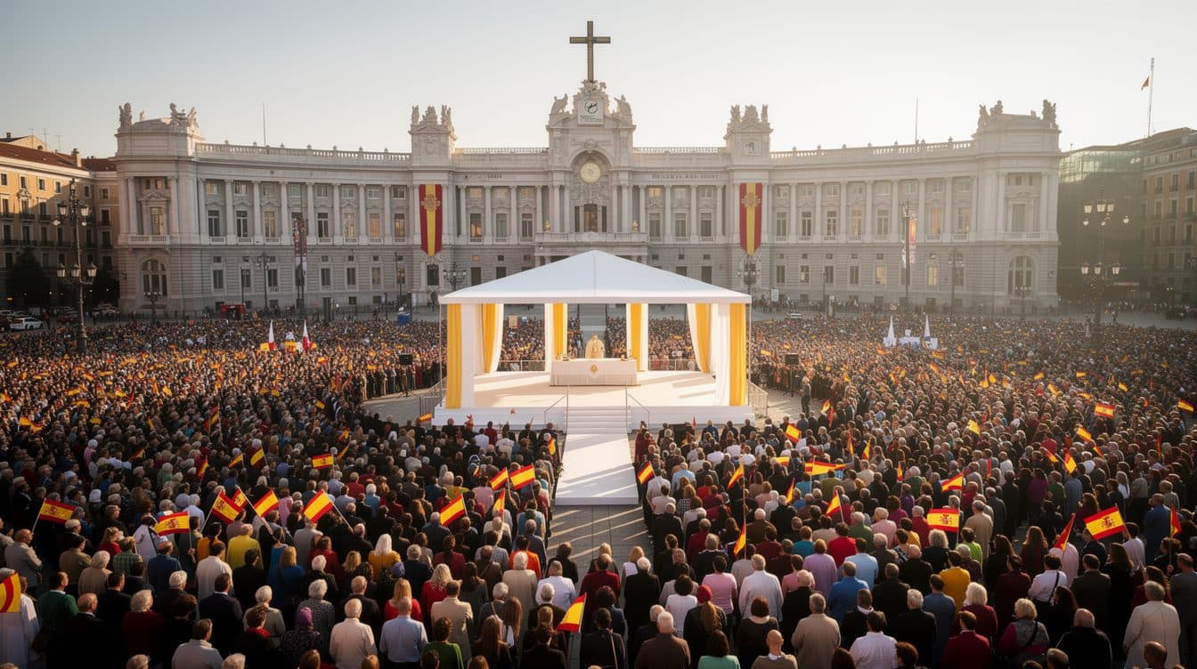 Papa Leone XIV in Spagna: messa con oltre 1,2 milioni di fedeli a Madrid e monito contro la polarizzazione