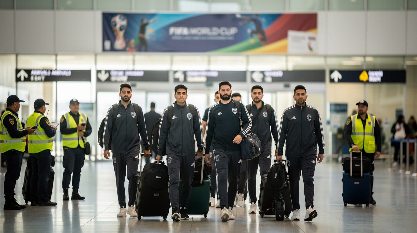 La nazionale iraniana atterrata in Messico – un viaggio estenuante verso i Mondiali di calcio