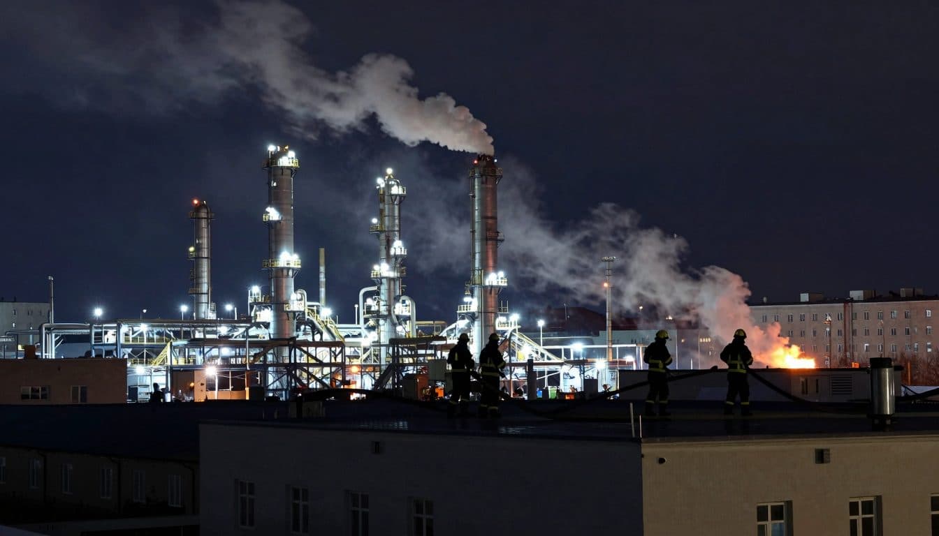 Gli attacchi con droni ucraini colpiscono raffinerie russe e una petroliera in una grande escalation