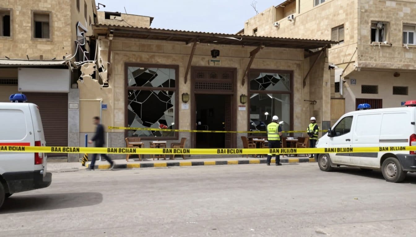Cinque morti nell'esplosione di una bomba in un caffè nel centro di Damasco vicino al Palazzo di Giustizia