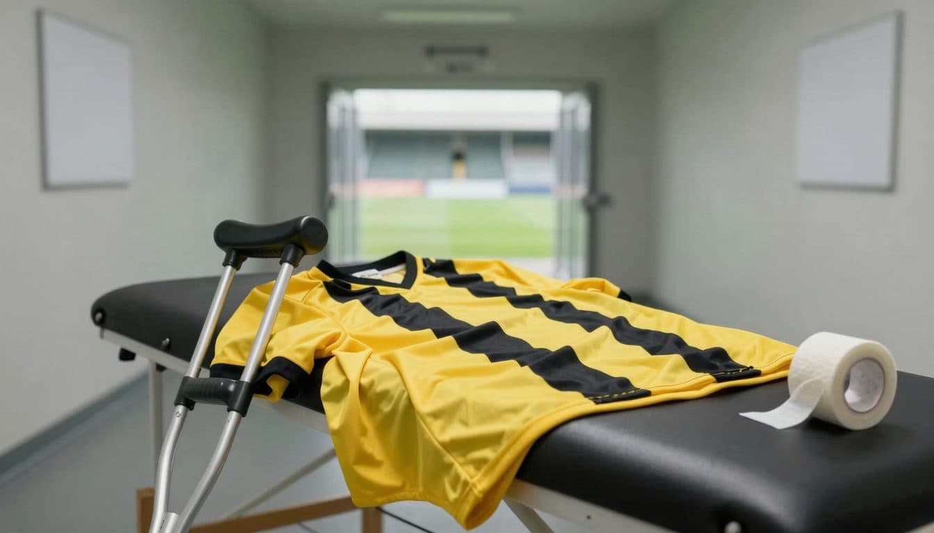 Il BVB teme la rottura del legamento crociato dopo l'infortunio di Konstantelias