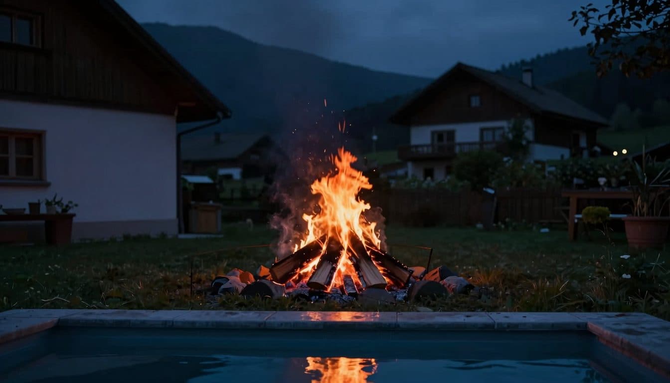 52enne si dà fuoco da solo mentre fa una grigliata nel Mühlviertel e salta in una piscina