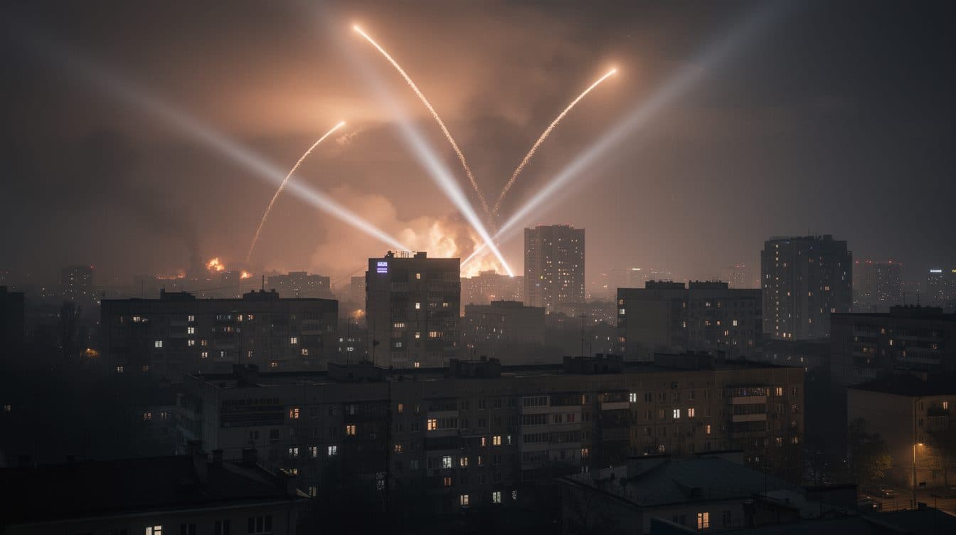 Russia launches massive missile and drone air attack on Kyiv and other Ukrainian cities