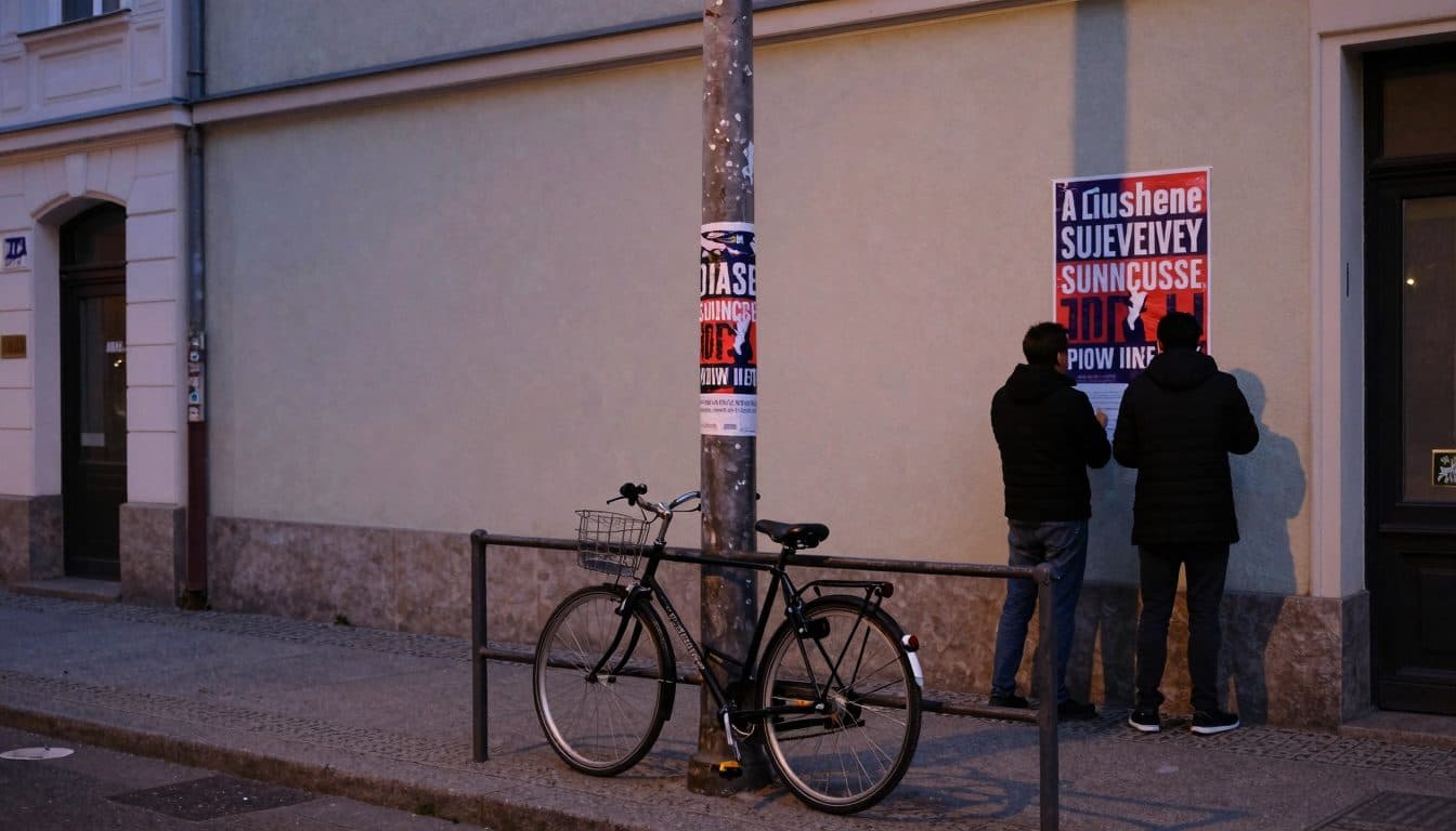 Collaboratore di campagna elettorale investito e ferito da un ciclista a Berlino-Adlershof